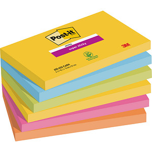 4054596855915 - Haftnotizen 655-16SS-COL Super Sticky Notes Carnival 76x127mm ultragelb paradiseblau limonengrün powerpink vitalorange 405459 16 Block 4054596855915 - Haftnotizen 655-16SS-COL Super Sticky Notes Carnival 76x127mm ultragelb paradiseblau limonengrün powerpink vitalorange 405459 16 Block