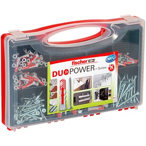 4048962246629 - fischer Red-Box DuoPower + S 2K 536091 Dübel- und Schrauben-Sortiment Ø 4 5 6 7 8 10 mm 25 30 35 40 50 60 69 mm 200 Stück 4048962246629 - fischer Red-Box DuoPower + S 2K 536091 Dübel- und Schrauben-Sortiment Ø 4 5 6 7 8 10 mm 25 30 35 40 50 60 69 mm 200 Stück