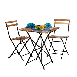 4052025206826 - relaxdays Sitzgruppe   schwarz Metall 3-teilig