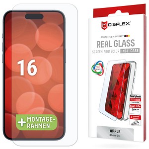 4028778123741 - DISPLEX Panzerglas (10H) + Schutzhülle für Apple iPhone 16 4028778123741 - DISPLEX Panzerglas (10H) + Schutzhülle für Apple iPhone 16