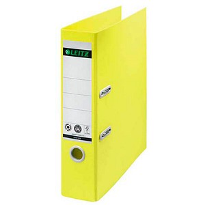 4002432132232 - LEITZ® Ordner Recycle DIN A4 Rückenbreite 80 mm 180°-Hebelmechanik Rückenschild & Griffloch zu 100 % recycelbar gelb 4002432132232 - LEITZ® Ordner Recycle DIN A4 Rückenbreite 80 mm 180°-Hebelmechanik Rückenschild & Griffloch zu 100 % recycelbar gelb