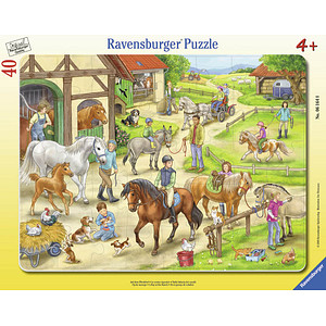 4005556061648 - Ravensburger Kinderpuzzle - 06164 Auf dem Pferdehof - Rahmenpuzzle für Kinder ab 4 Jahren mit 40 Teilen 4005556061648 - Ravensburger Kinderpuzzle - 06164 Auf dem Pferdehof - Rahmenpuzzle für Kinder ab 4 Jahren mit 40 Teilen