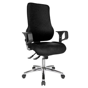 Topstar Bürostuhl Sitness 55, SD69X L50 Stoff schwarz, Gestell chrom