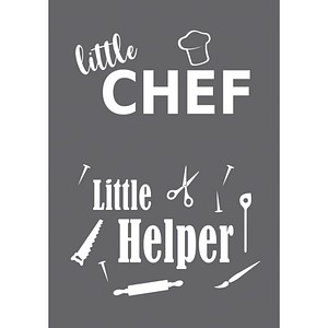 4006166308949 - Siebdruckschablone Little Chef grau