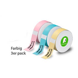 4030152954315 - Etikettenrolle für Etikettendrucker farbig sortiert 140 x 400 mm 3 x 180 Etiketten 4030152954315 540 Stück