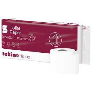 Satino Toilettenpapier HiLine SuperSoft Chamomile 3-lagig, 8 Rollen