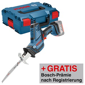 AKTION: BOSCH Professional GSA 18 V-LI C Akku-Säbelsäge 18,0 V, ohne Akku mit Prämie nach Registrierung