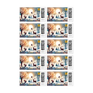 4050357024675 - Porto ab 2025 095 € Briefmarken Winterlandschaft selbstklebend 10 St