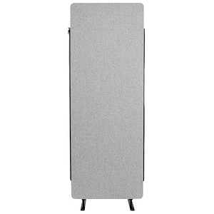 4260563729770 - Akustik-Raumteiler Luxor 1 Panel mit Standfüßen ca 7 kg B 600 x T 35 x H 1680 mm recycelte Materialien hellgrau