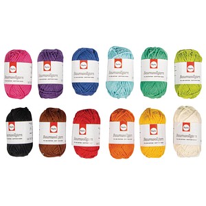 4006166935640 - Garn 12x Mini-Knäuel zum Sticken matt mehrfarbig 13 mm x 480 m