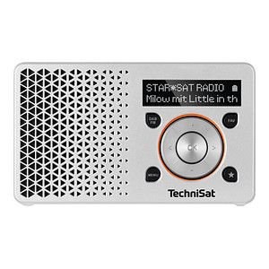 4019588349971 - TechniSat DigitRadio 1 - Tragbares DAB-Radio - 1 Watt - Silber orange