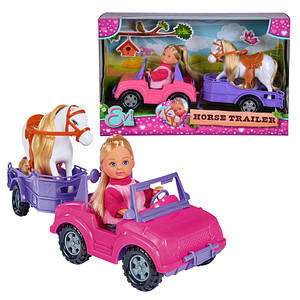 4006592574604 - Simba - Evis Love Geländewagen mit Pferdeanhänger inklusive Zubehör 4006592574604 - Simba - Evis Love Geländewagen mit Pferdeanhänger inklusive Zubehör