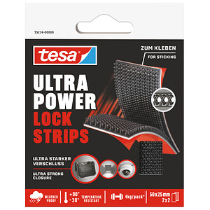 4063565403903 - Ultra Power Lock Strips - selbstklebende Klettband-Streifen mit extrem starkem Klettverschluss - wetterfest uv- und temperaturbeständig - Klebeband 4063565403903 - Ultra Power Lock Strips - selbstklebende Klettband-Streifen mit extrem starkem Klettverschluss - wetterfest uv- und temperaturbeständig - Klebeband
