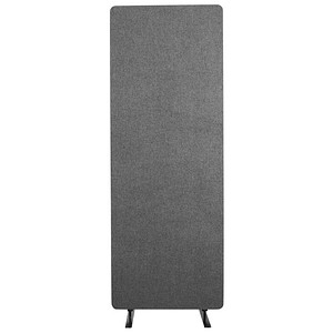 4260563729800 - Akustischer Raumteiler Einzelexemplar rechteckig Hochkant-Format mit Standfüßen B 600 x T 350 x H 1680 mm PET-Filz grau 4260563729800 - Akustischer Raumteiler Einzelexemplar rechteckig Hochkant-Format mit Standfüßen B 600 x T 350 x H 1680 mm PET-Filz grau