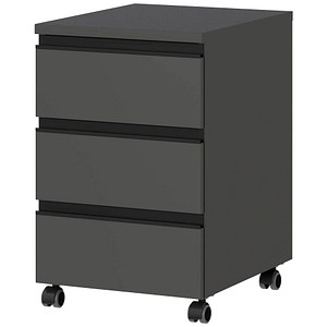 4005949403956 - Rollcontainer Aalborg 3 Schubladen je 10 kg Traglast Teilauszug Metallgriff feststellbar B 400 x T 500 x H 630 mm graphit 4005949403956 - Rollcontainer Aalborg 3 Schubladen je 10 kg Traglast Teilauszug Metallgriff feststellbar B 400 x T 500 x H 630 mm graphit