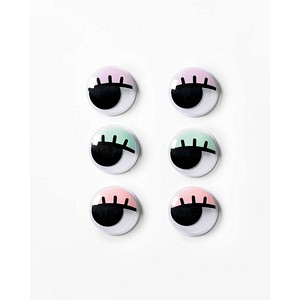 4001868135633 - Wackelaugen farbsortiert LASHES SIZE L Ø 300 mm 6 St
