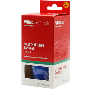 WUNDmed® Selbsthaftende Bandagen  blau 10,0 cm x 4,5 m, 1 St.