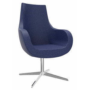 4260743069849 - Sessel Pirum dunkelblau chrom Stoff 4260743069849 - Sessel Pirum dunkelblau chrom Stoff