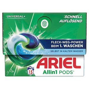 ARIEL UNIVERSAL+ Allin1 PODS Waschmittel Caps, 15 St.