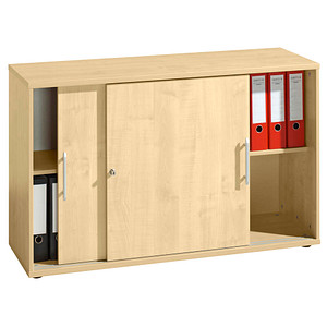 4032062024904 - HAMMERBACHER Schiebetürenschrank Prokura V1752S 3 3 RE ahorn 1 Fachboden 1200 x 400 x 748 cm