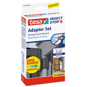 4042448377869 - tesa 55193-03 Adapter Alu Comfort Fliegengitter Adapter-Set Passend für Marke (Tiervertreiber) Fliegengitter 3 St 4042448377869 - tesa 55193-03 Adapter Alu Comfort Fliegengitter Adapter-Set Passend für Marke (Tiervertreiber) Fliegengitter 3 St