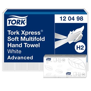 TORK Papierhandtücher 120498 Xpress® Soft H2 Advanced Interfold-Falzung 2-lagig 3.780 Tücher
