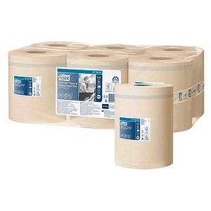 TORK Putztuchrollen Reflex™ Advanced M4 2-lagig natur, 429 Blätter, 6 Rollen
