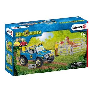 4059433266442 - Dinosaurs 41464 Geländewagen mit Dino-Außenposten Spielfiguren-Set 4059433266442 Schleich