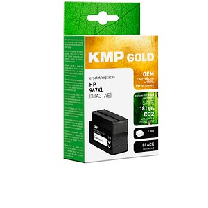 4011324002058 - Gold schwarz pigmentiert Druckerpatrone kompatibel zu HP 967XL (3JA31AE) 4011324002058 KMP 4011324002058 - Gold schwarz pigmentiert Druckerpatrone kompatibel zu HP 967XL (3JA31AE) 4011324002058 KMP