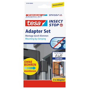 4042448377869 - tesa 55193-03 Adapter Alu Comfort Fliegengitter Adapter-Set Passend für Marke (Tiervertreiber) Fliegengitter 3 St 4042448377869 - tesa 55193-03 Adapter Alu Comfort Fliegengitter Adapter-Set Passend für Marke (Tiervertreiber) Fliegengitter 3 St