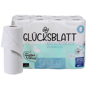 4262419330451 - Küchenrollen reinweiß 3-lagig 8 Rollen