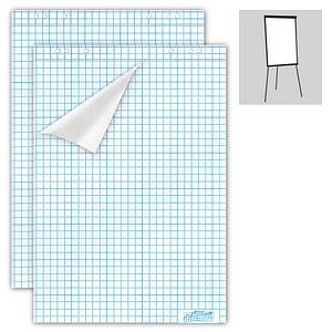 4250073822238 - Flipchart-Papier kariert 675 x 980 cm 20 Blatt 2 Blöcke