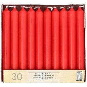 4002911137000 - Tafelkerzen rot Größe 215 x 196 cm 1 Packung = 30 Stück