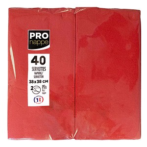 3281516239093 - Servietten rot 2-lagig 380 x 380 cm 3281516239093 40 Stück