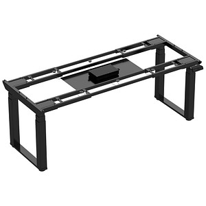 FlexiSpot E7Q elektrisch höhenverstellbares Schreibtischgestell schwarz ohne Tischplatte, Kufen-Gestell schwarz 110,0 - 190,0 x 57,8 cm