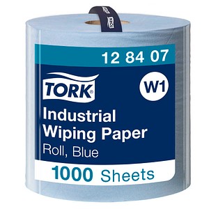 TORK Putztuchrolle Universal W1 3-lagig blau, 1.000 Blätter, 1 Rolle