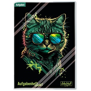 4029357080950 - Hausaufgabenheft 8095-9 Schulstuff Cool Cat liniert A5 schwarz 4029357080950 Häfft 4029357080950 - Hausaufgabenheft 8095-9 Schulstuff Cool Cat liniert A5 schwarz 4029357080950 Häfft
