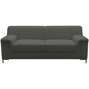 DOMO Collection 2,5-Sitzer Sofa Jamie dunkelgrau braun Stoff 192,0 x 81,0 x 76,0 cm, 1 St.