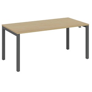 4260672333370 - fm Catro Schreibtisch akazie anthrazit metallic rechteckig 4-Fuß-Gestell grau 1400 x 800 cm 4260672333370 - fm Catro Schreibtisch akazie anthrazit metallic rechteckig 4-Fuß-Gestell grau 1400 x 800 cm