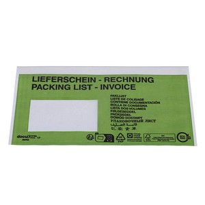 4009445402123 - Lieferscheintaschen PAPER 2FVDO340212 Din Lang selbstklebend  4009445402123 1000 Stück