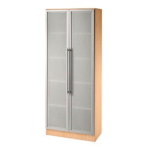 4032062026502 - Büroschrank 5 Ordnerhöhen BxTxH 800x420x2004mm Buche Silber