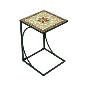 4041908110282 - Gartentisch Amarillo braun ocker beige quadratisch 350 x 350 x 530 cm 4041908110282 Garden Pleasure