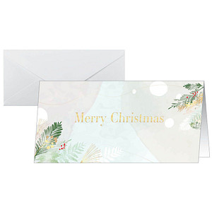 4004360778032 - 25 SIGEL Weihnachtskarten Christmas Forest Watercolor DIN lang 4004360778032 25 Stück