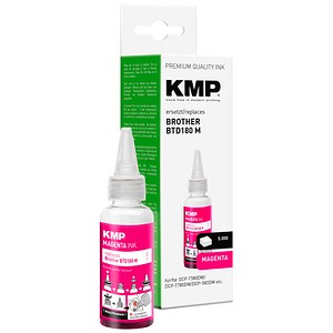 KMP  magenta Tintenflasche kompatibel zu brother BTD180M