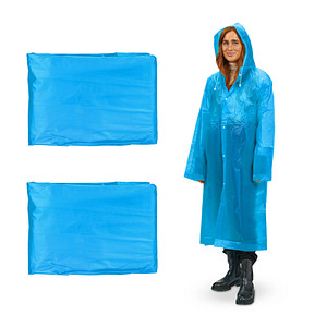 4052025981341 - unisex Regenmantel blau Einheitsgröße 4052025981341 relaxdays 2 Stück