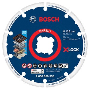 4059952536828 - X-lock Diamant Metallscheiben Trennscheibe 125 x 2223 mm ( 2608900533 ) Expert 1 Stk für x-lock Winkelschleifer - Bosch