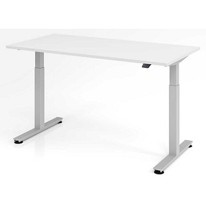 4032062151952 - Schreibtisch Ergonomic Aktiv XMST VXMST16 W S ergonomisch weiß rechteckig 160x80 cm (BxT) elektrisch höhenverstellbar 4032062151
