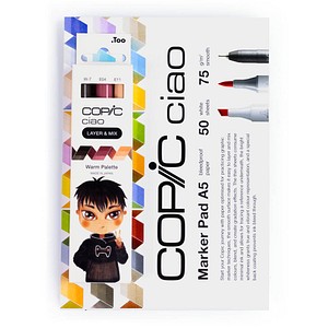 4013695268255 - Ciao Warm Palette Starter Layoutmarker-Set farbsortiert 10 + 60 mm 1 Set 4013695268255 Copic 4013695268255 - Ciao Warm Palette Starter Layoutmarker-Set farbsortiert 10 + 60 mm 1 Set 4013695268255 Copic