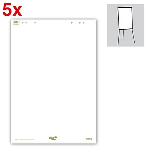 Ursus Flipchart-Papier Green blanko 68,0 x 99,0 cm, 20 Blatt, 5 Blöcke Ursus Flipchart-Papier Green blanko 68,0 x 99,0 cm, 20 Blatt, 5 Blöcke