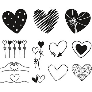 4005329157400 - Motivstempel-Set Herzen 4005329157400 HEYDA